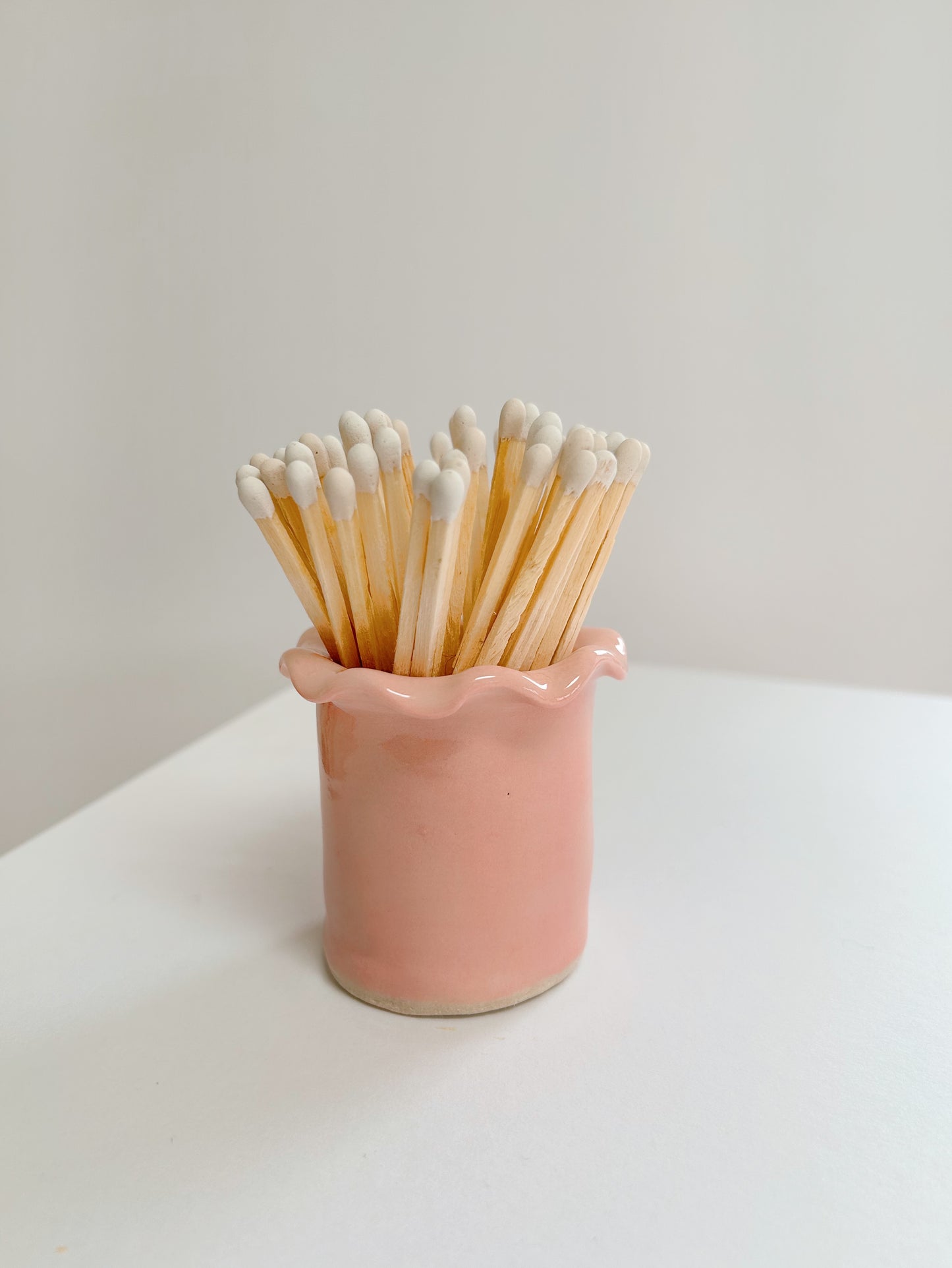 Ceramic Handmade Wavy Matchstick Holder