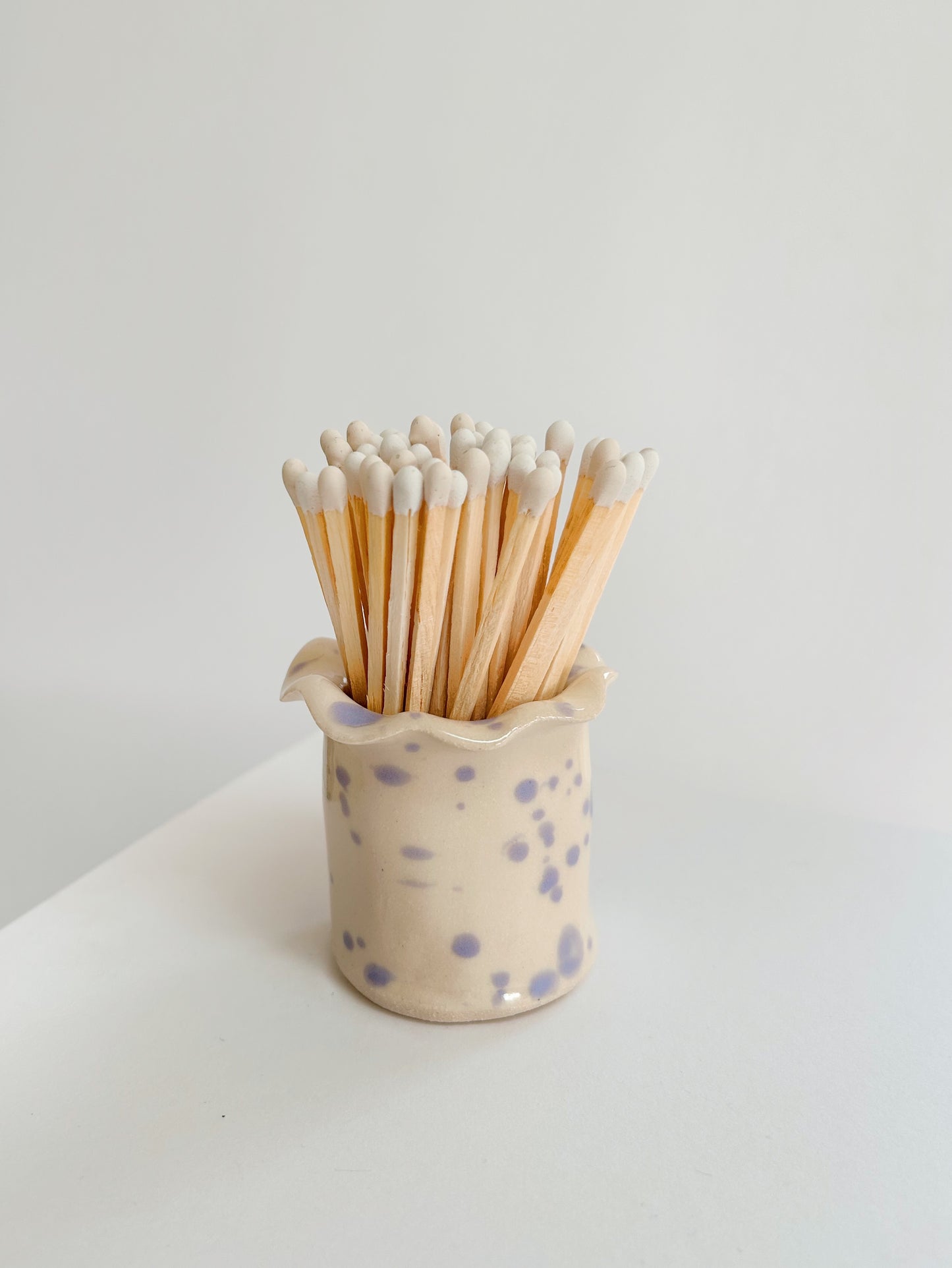 Ceramic Handmade Wavy Matchstick Holder
