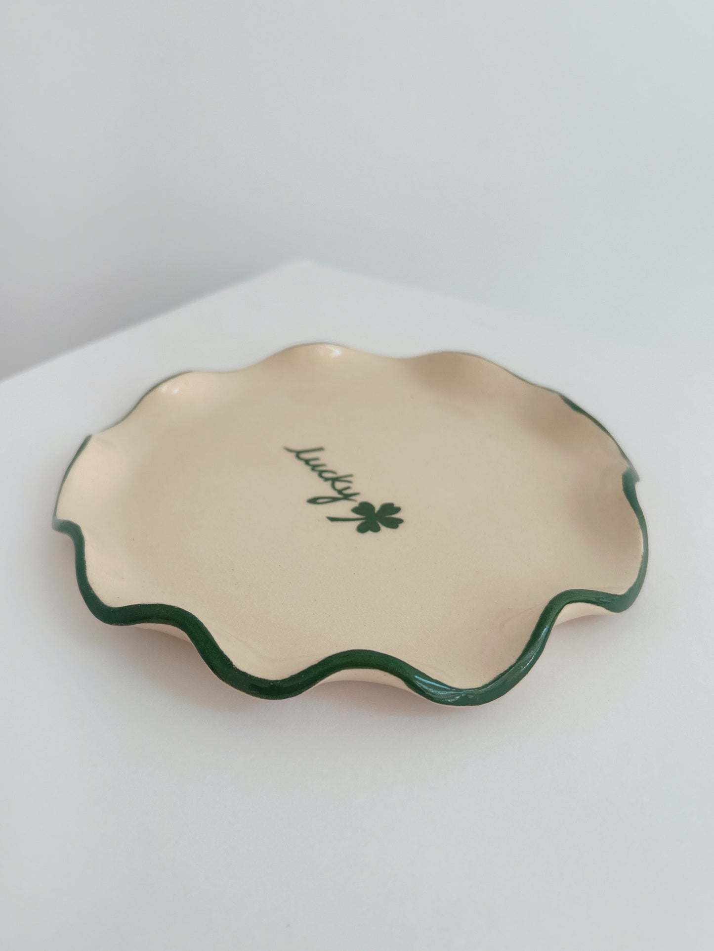 Lucky Handmade Stoneware Plate