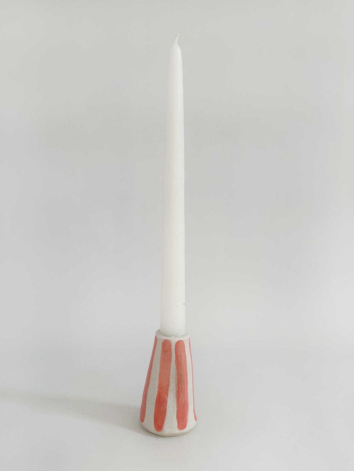 Handmade Stoneware Wonky Candle Holder -Single