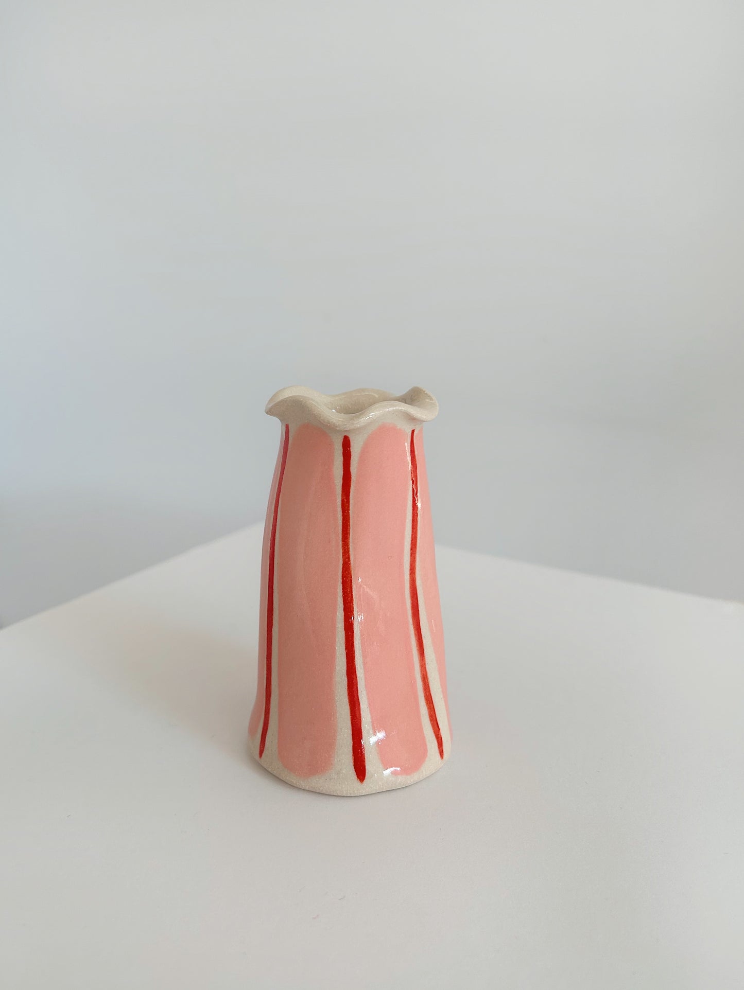 Handmade Stoneware Wonky Candle Holder -Single