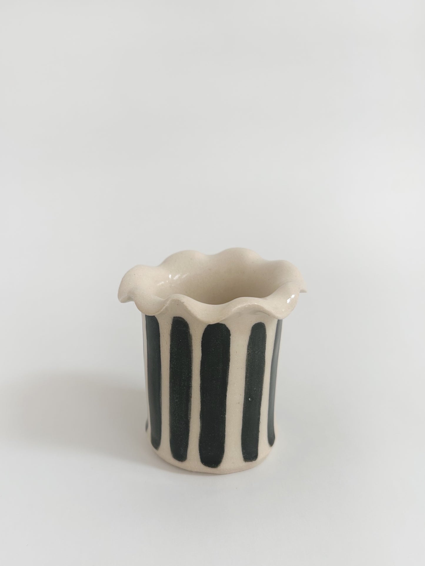 Ceramic Handmade Wavy Matchstick Holder