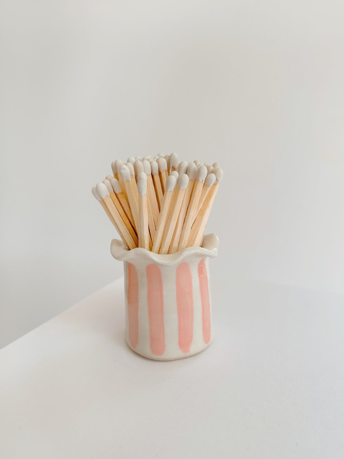 Ceramic Handmade Wavy Matchstick Holder