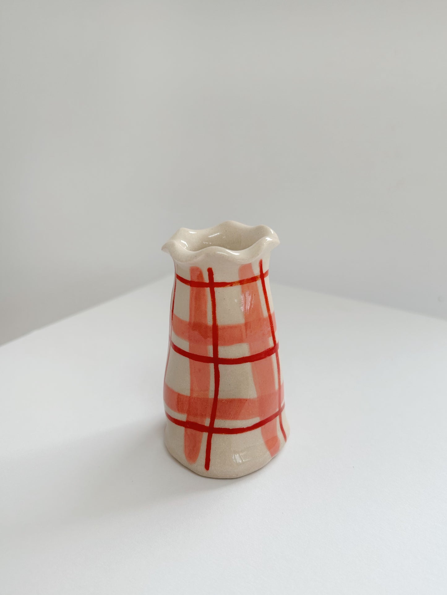 Handmade Stoneware Wonky Candle Holder -Single