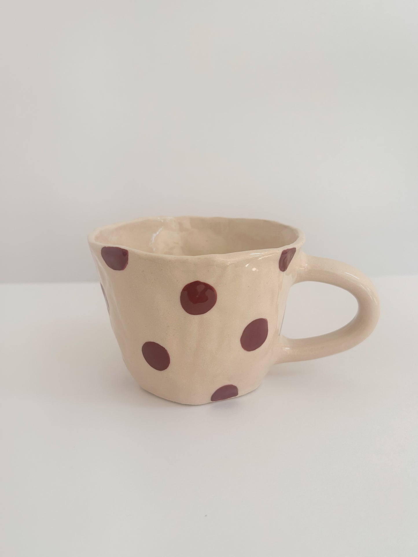 Polka Dot Handpinched Mug