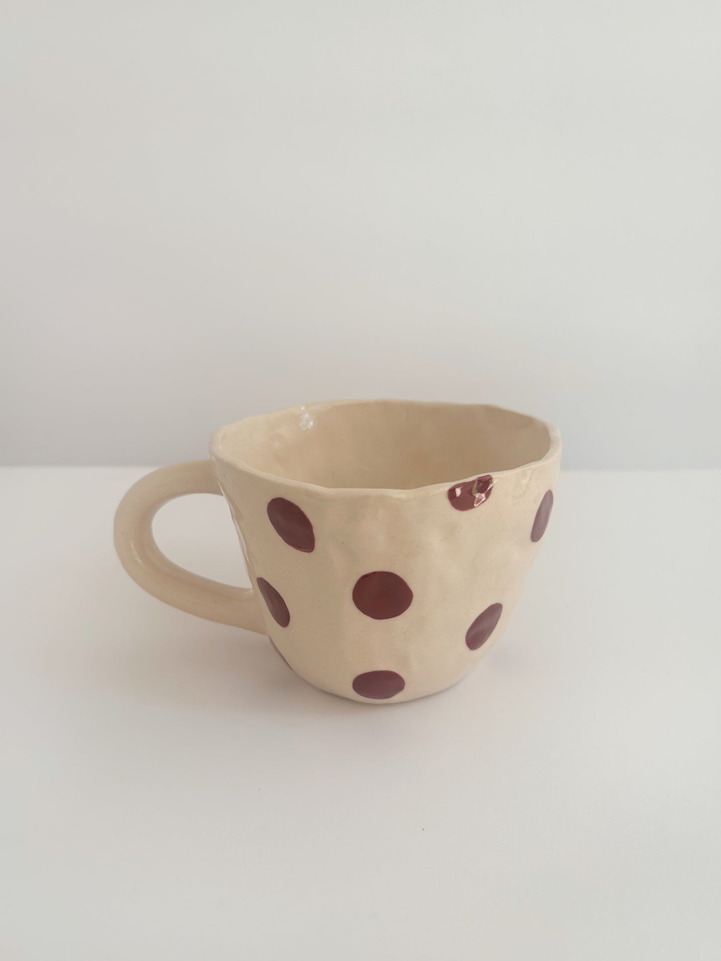 Polka Dot Handpinched Mug