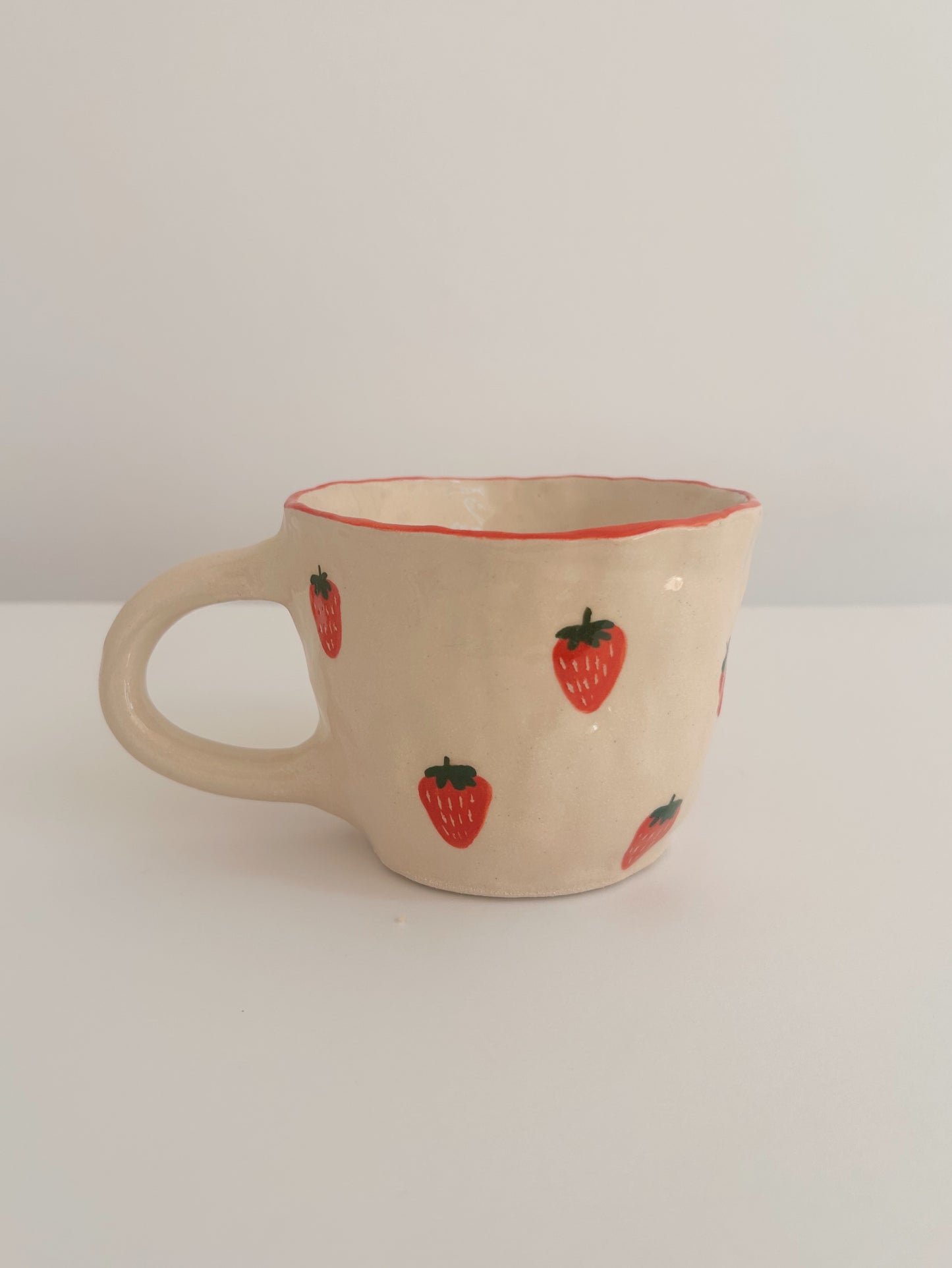 Strawberry Handmade Stoneware Mug