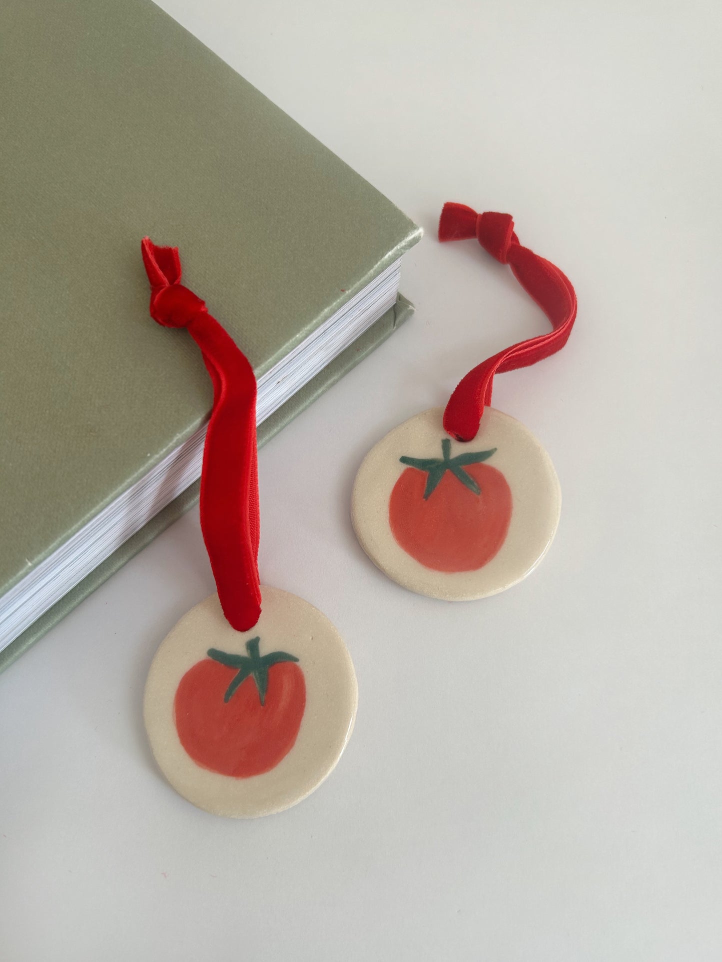 Pair of Tomato Ornaments