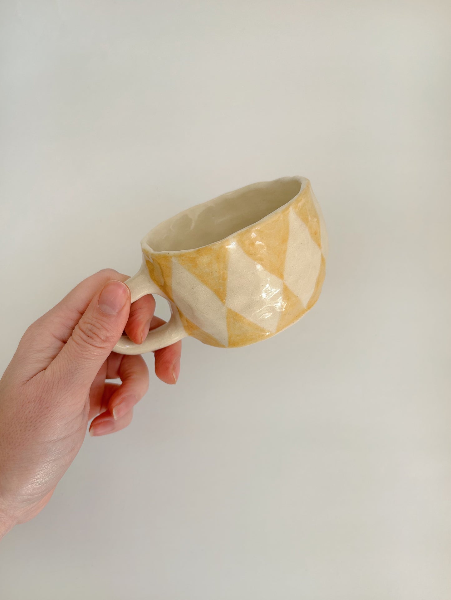 Flat White Harlequin Mug