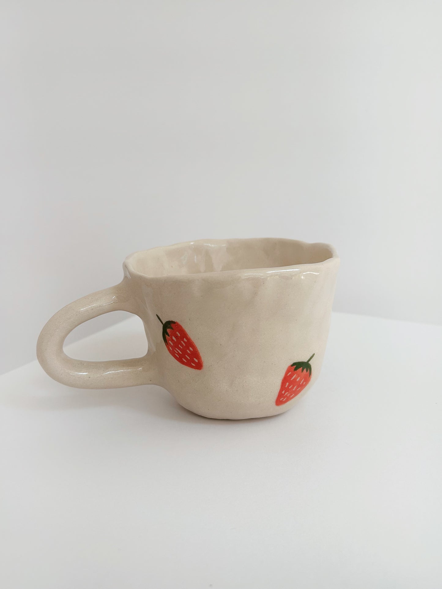 Strawberry Handmade Stoneware Mug