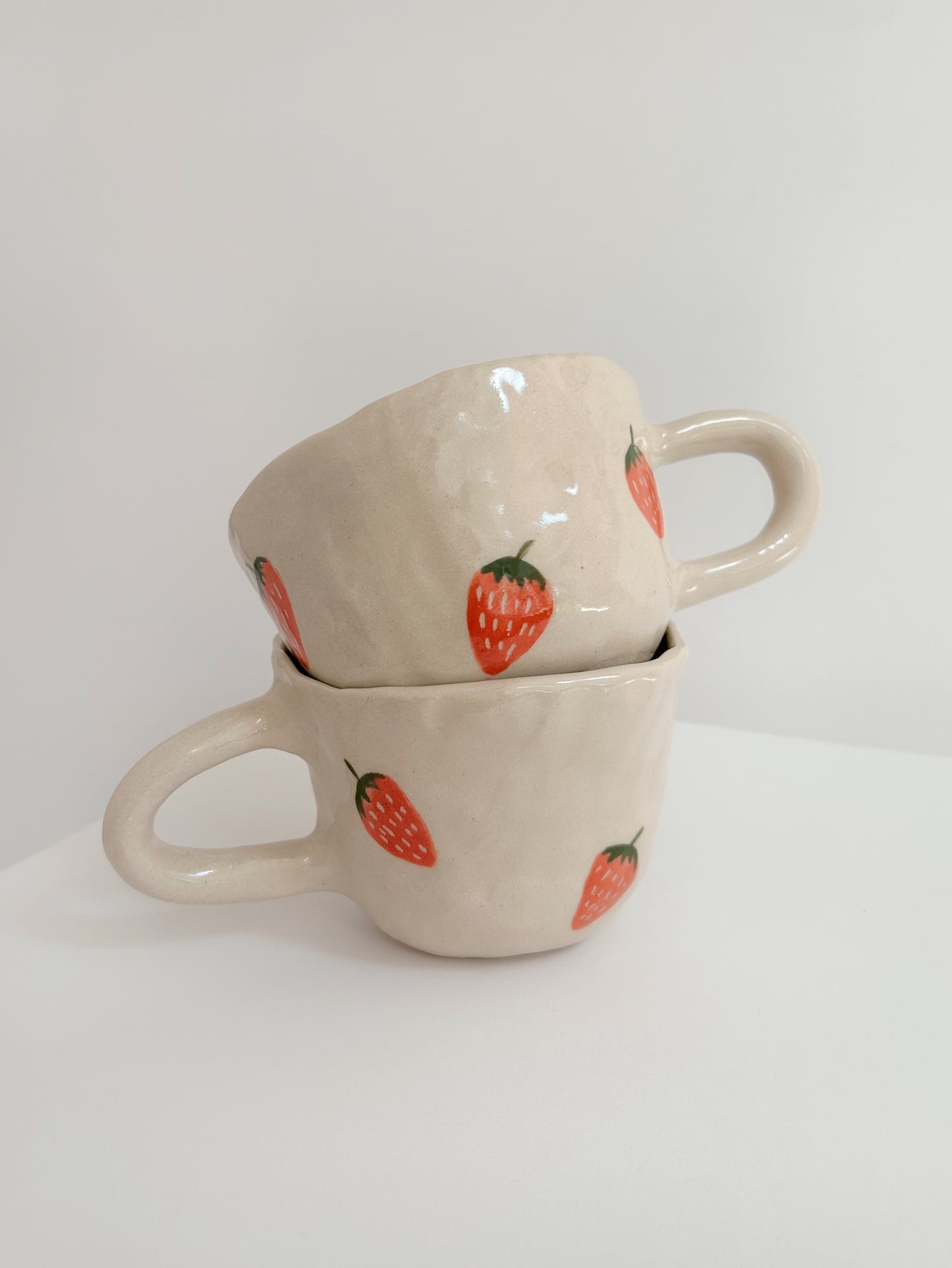 Strawberry Handmade Stoneware Mug