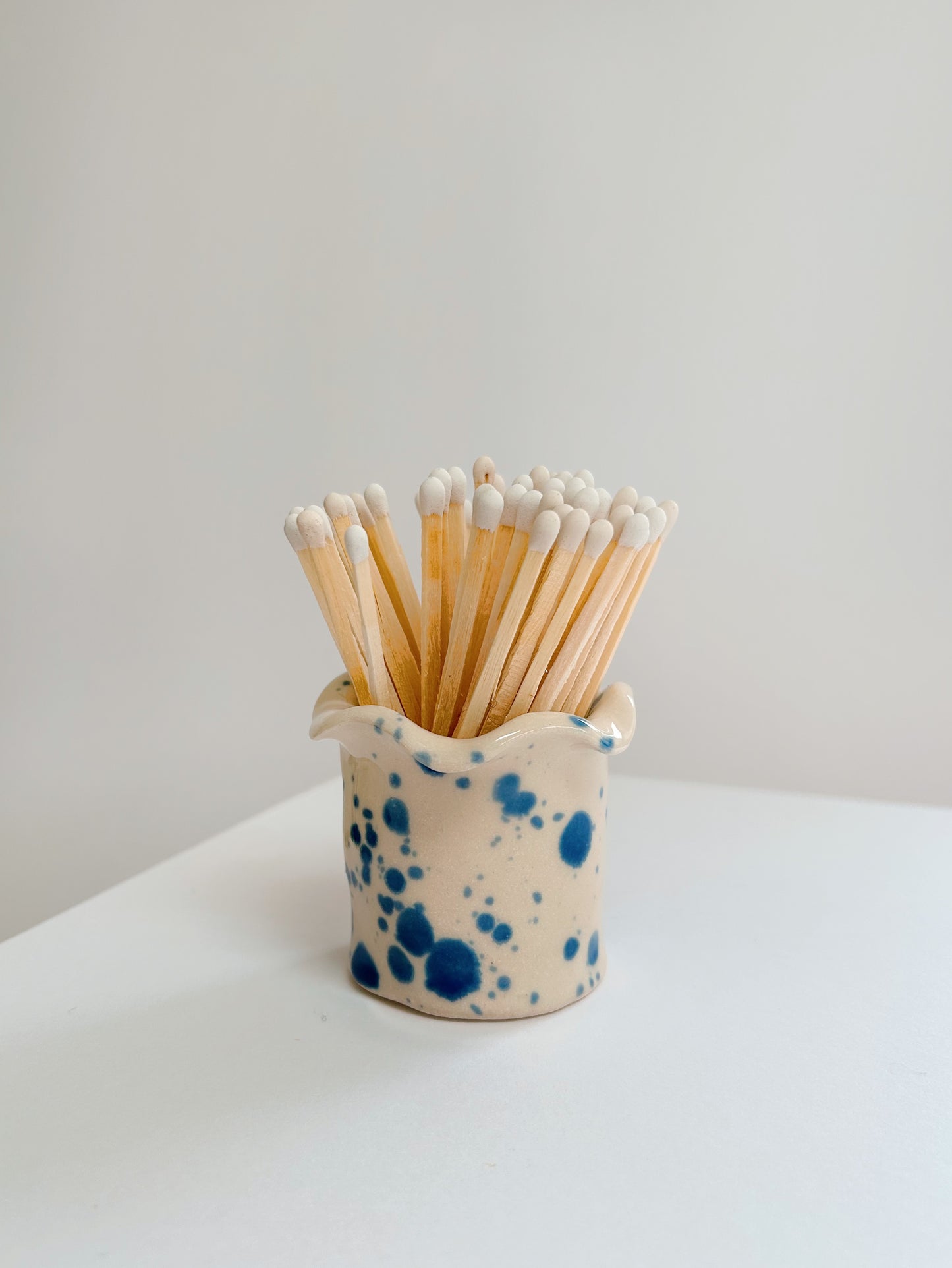 Ceramic Handmade Wavy Matchstick Holder