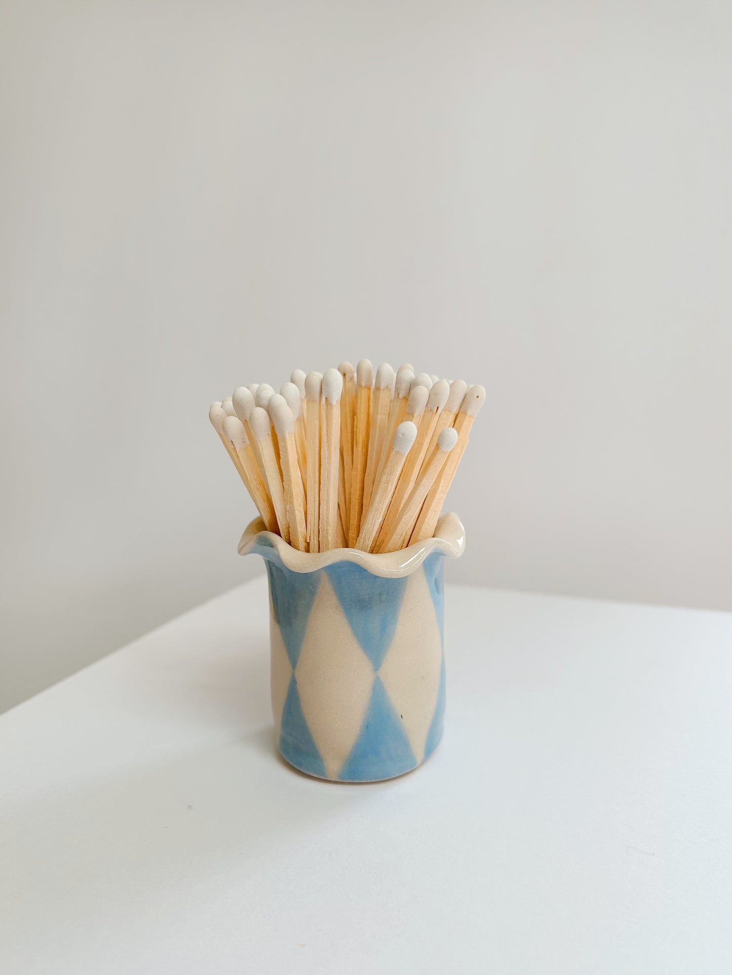 Ceramic Handmade Wavy Matchstick Holder