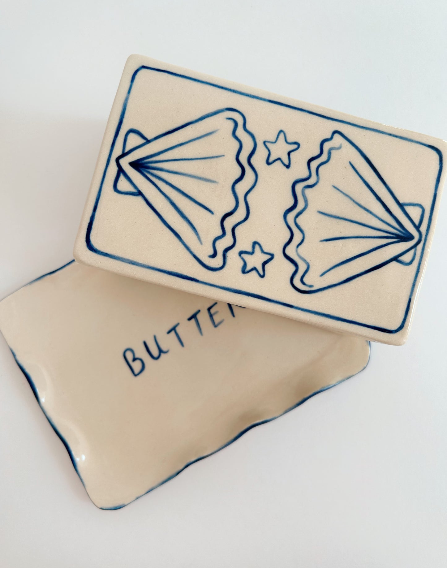 PRE-ORDER Seashell Butter Dish