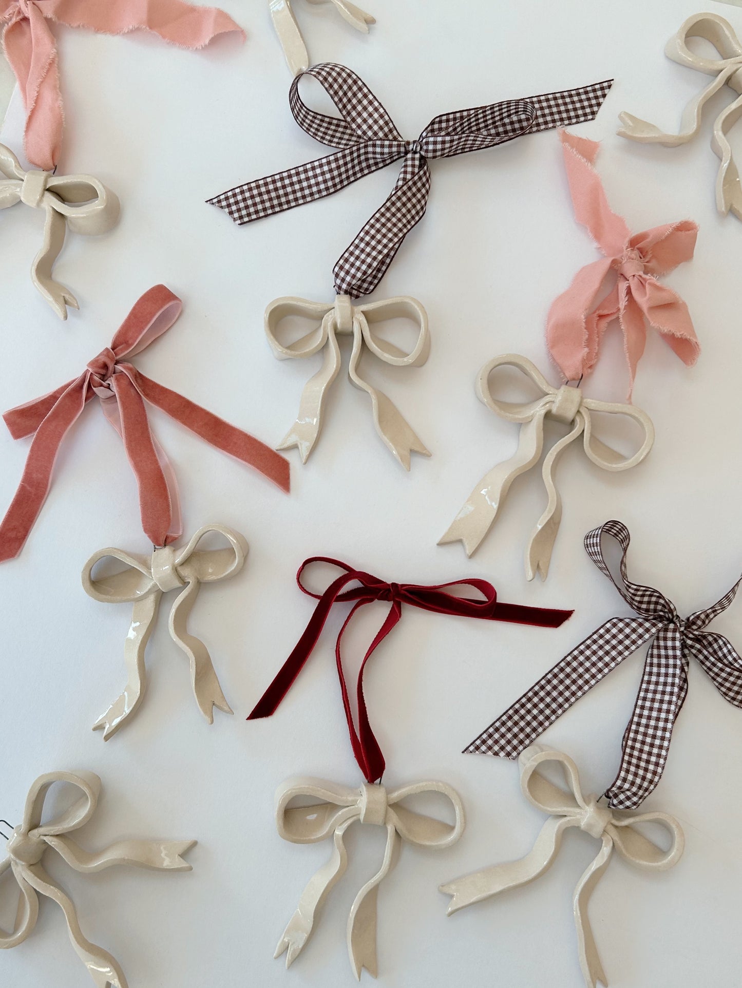 Hanging Ceramic Bow