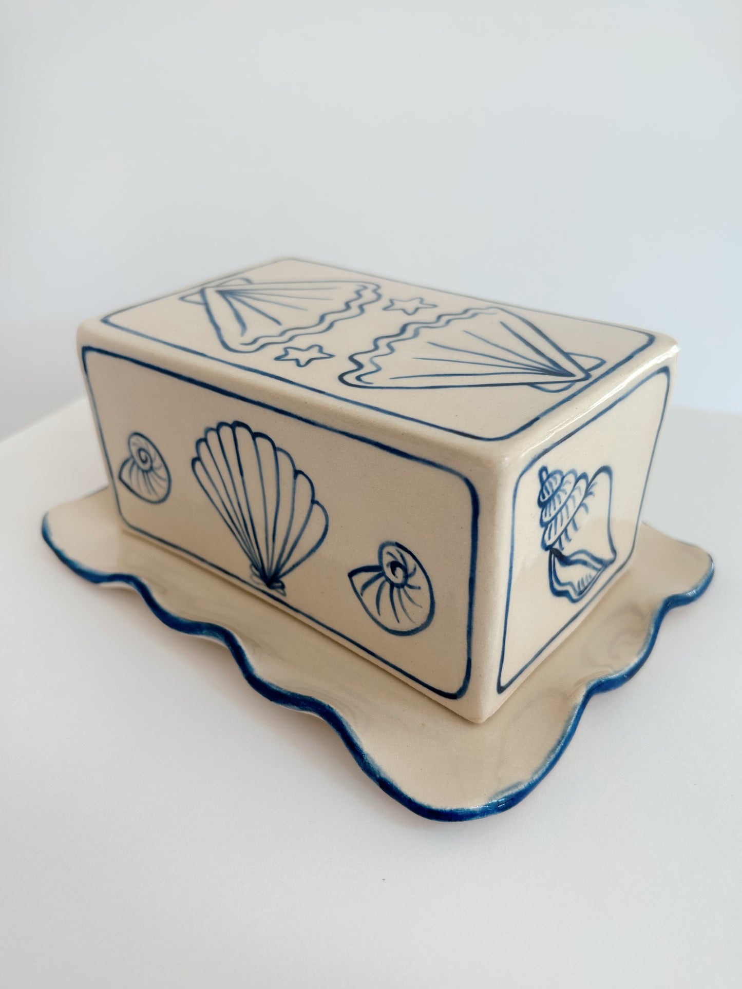 PRE-ORDER Seashell Butter Dish