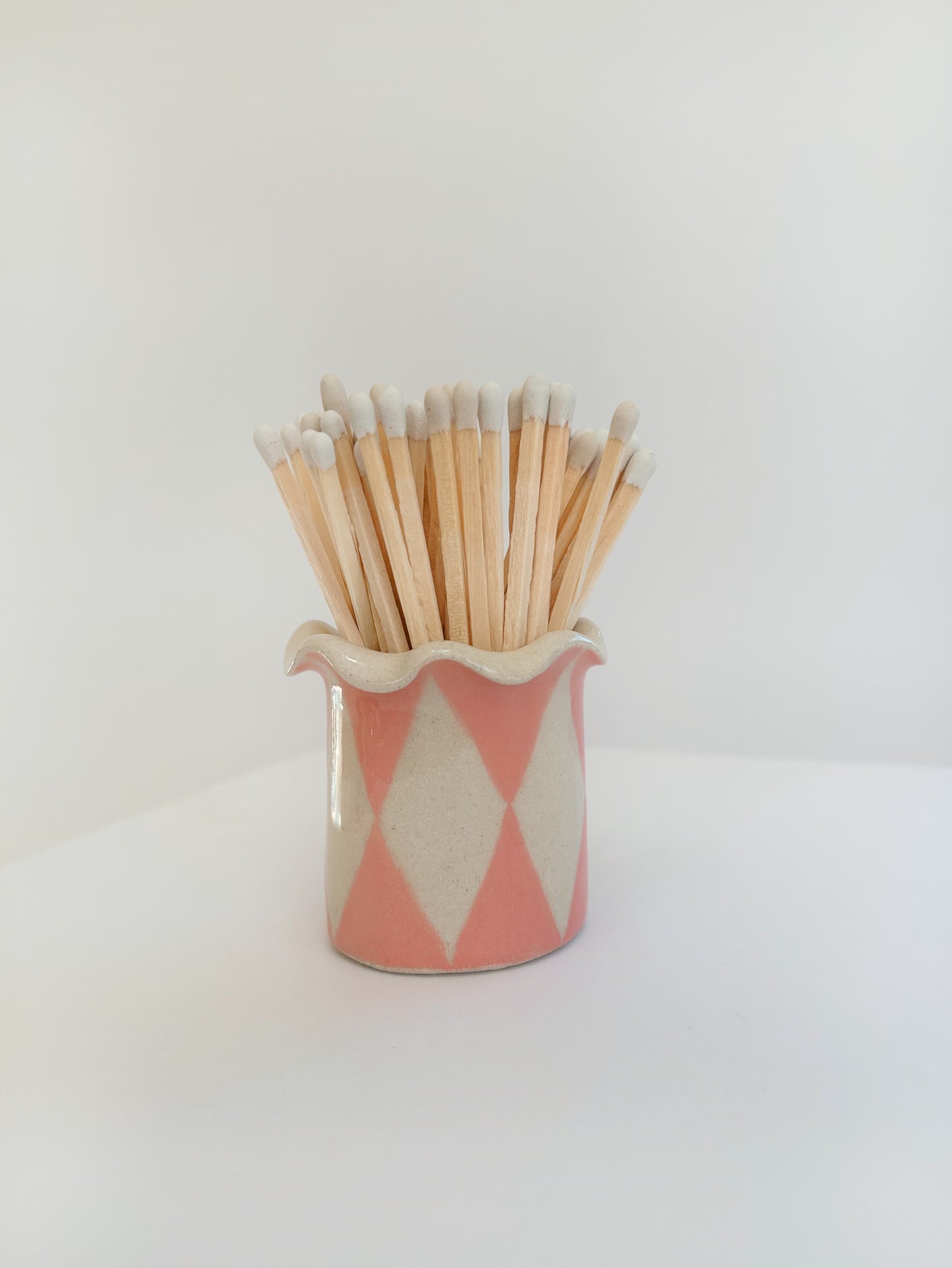 Ceramic Handmade Wavy Matchstick Holder