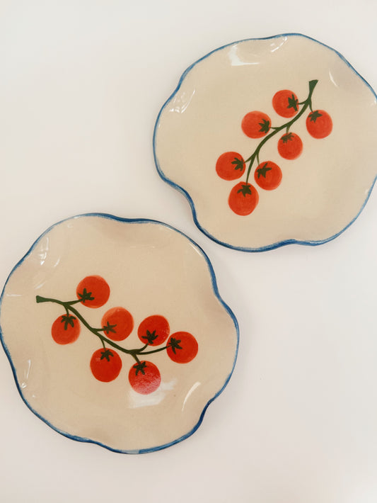 Tomato Handmade Stoneware Plate