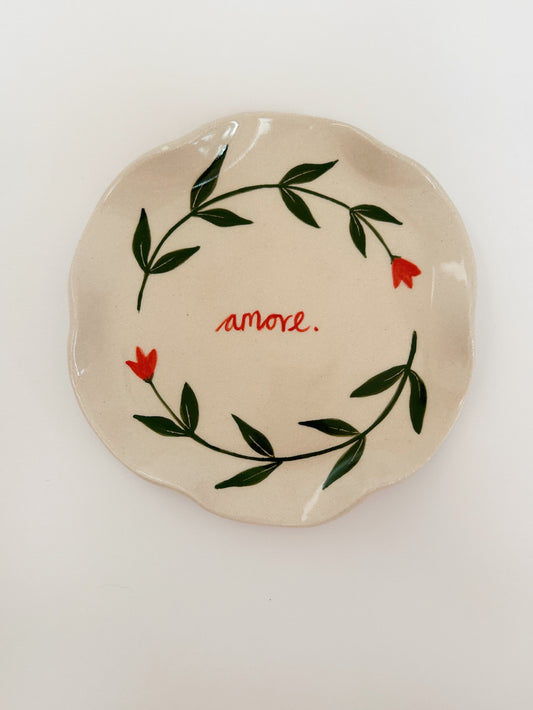 Amore Small Stoneware Plate