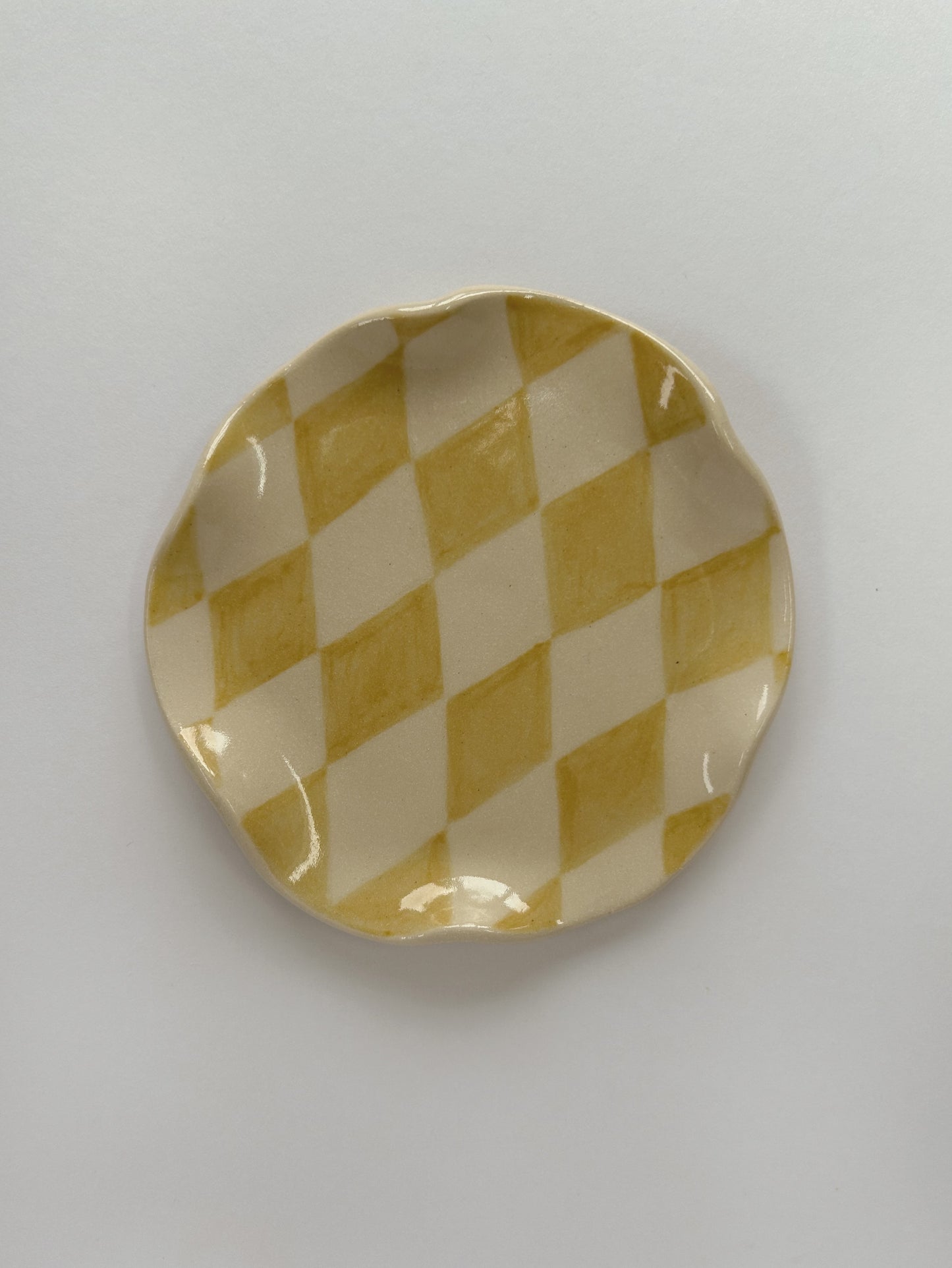 Harlequin Trinket Plate (Honey)