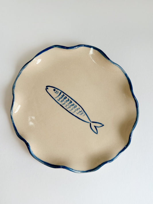 Sardine Stoneware Plate