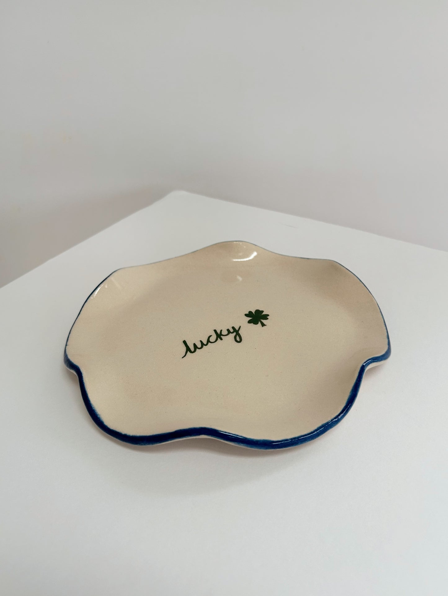 Lucky Handmade Stoneware Plate