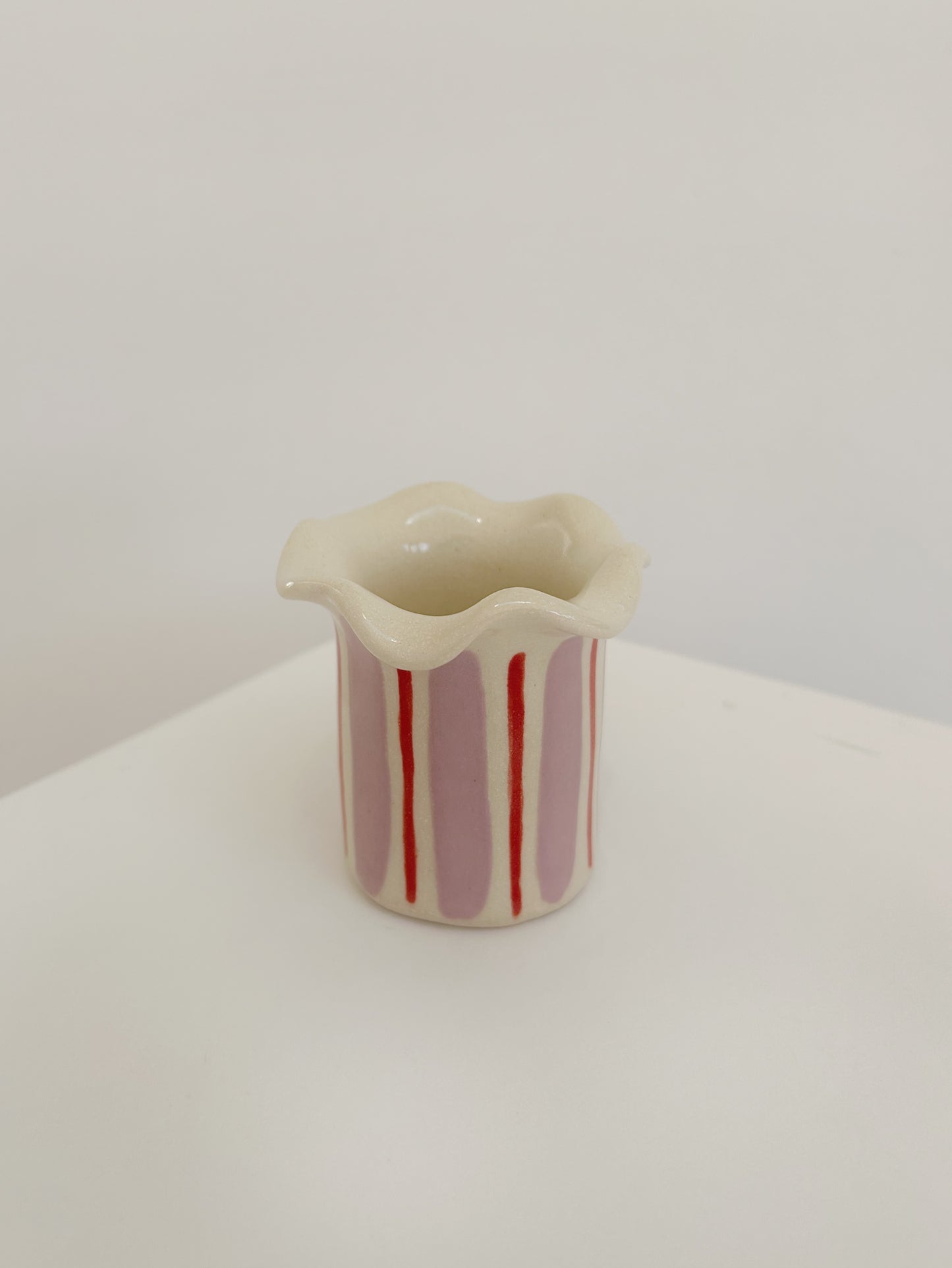 Ceramic Handmade Wavy Matchstick Holder