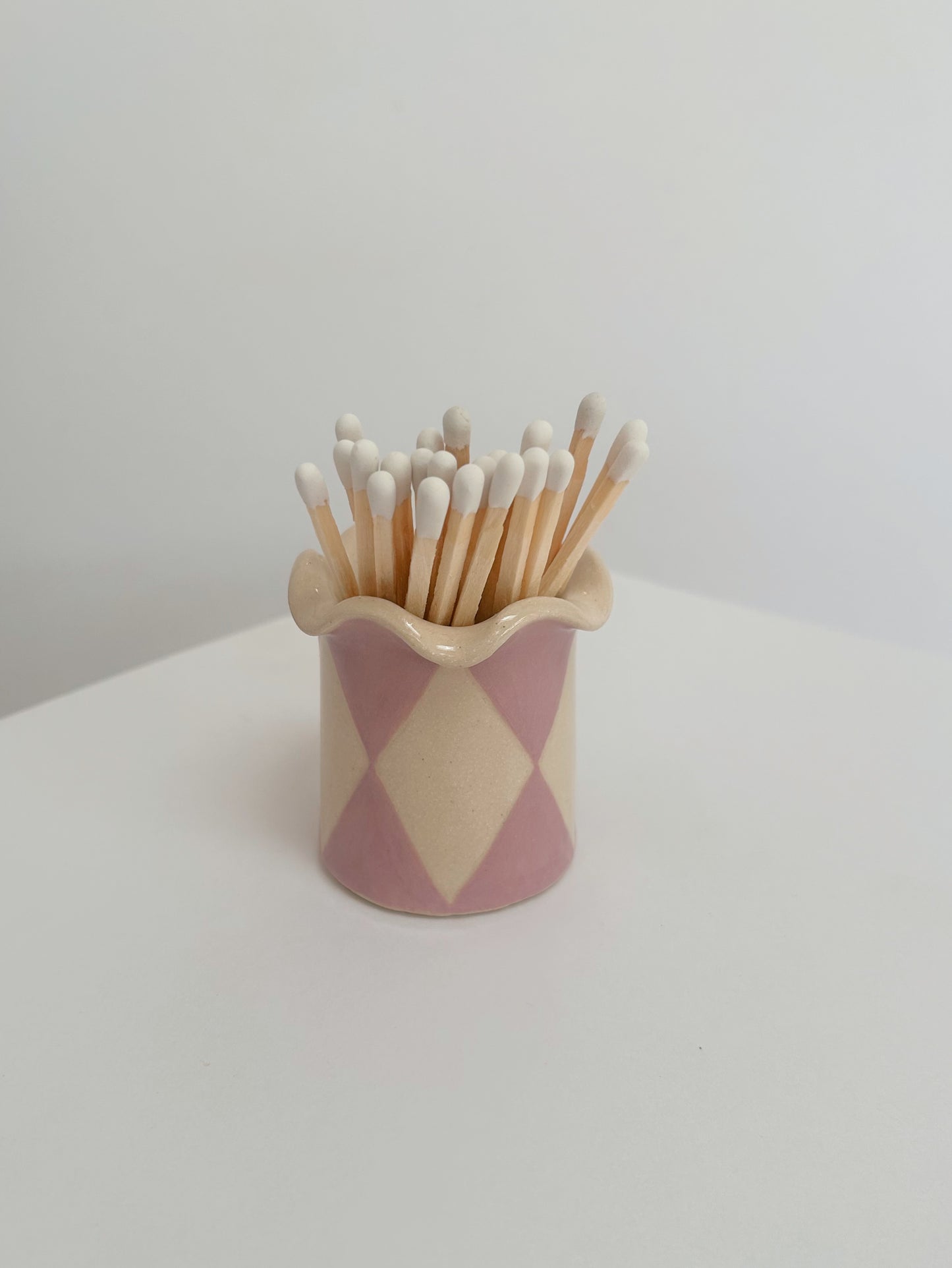 Ceramic Handmade Wavy Matchstick Holder