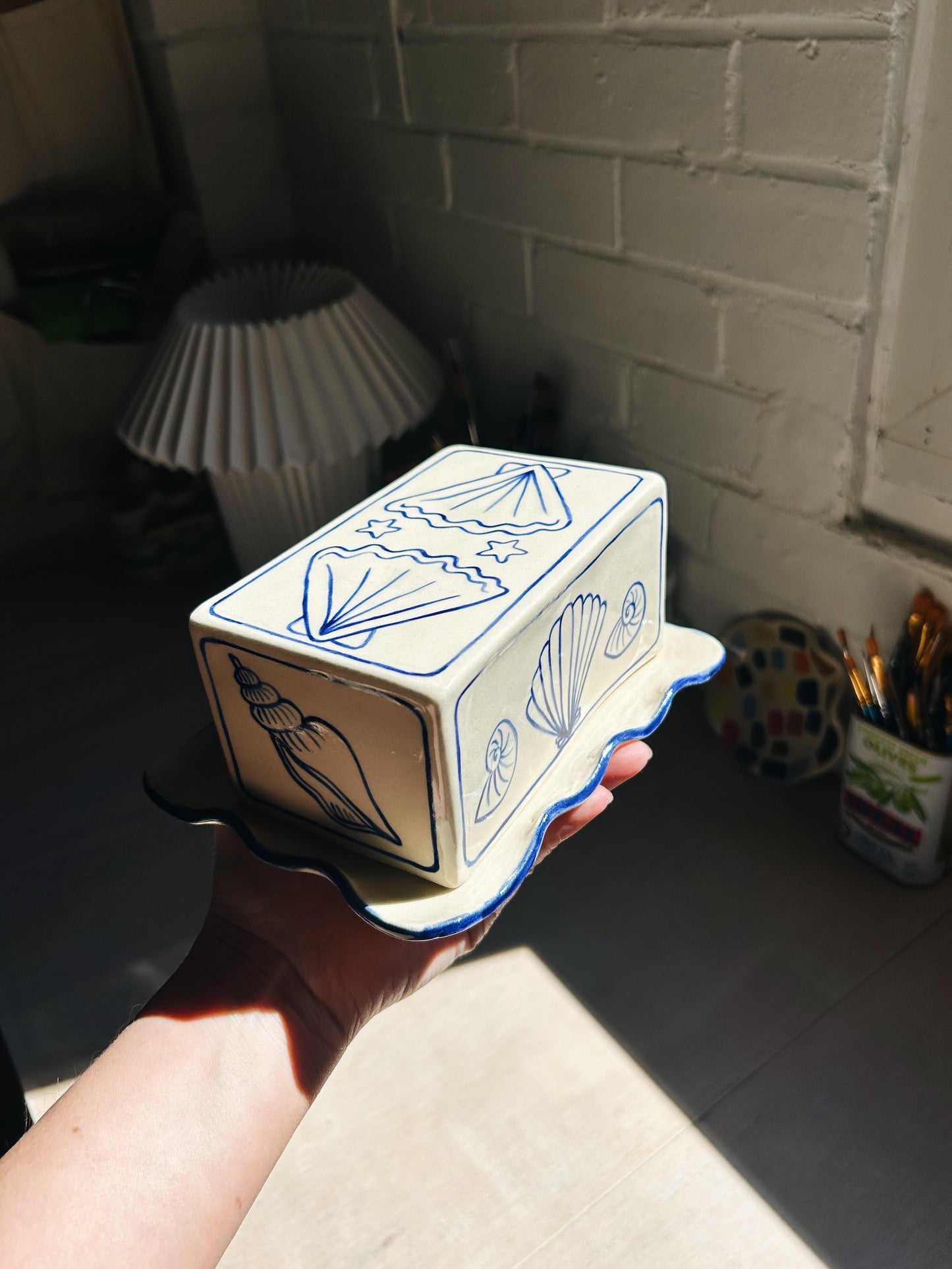 PRE-ORDER Seashell Butter Dish