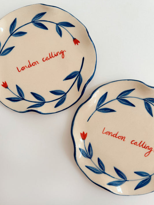 London Calling Stoneware Plate