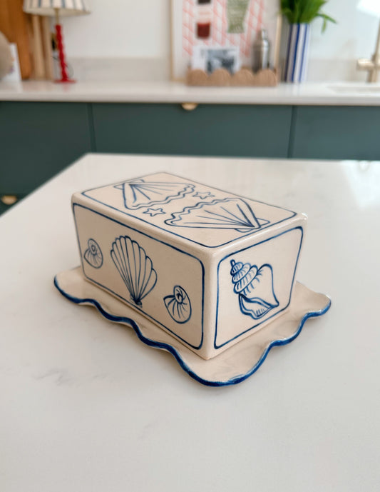 PRE-ORDER Seashell Butter Dish