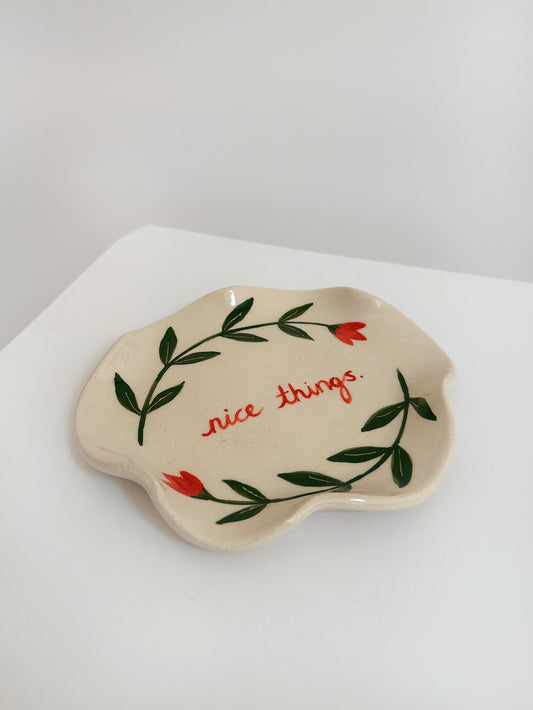 Nice Things Floral Trinket Dish