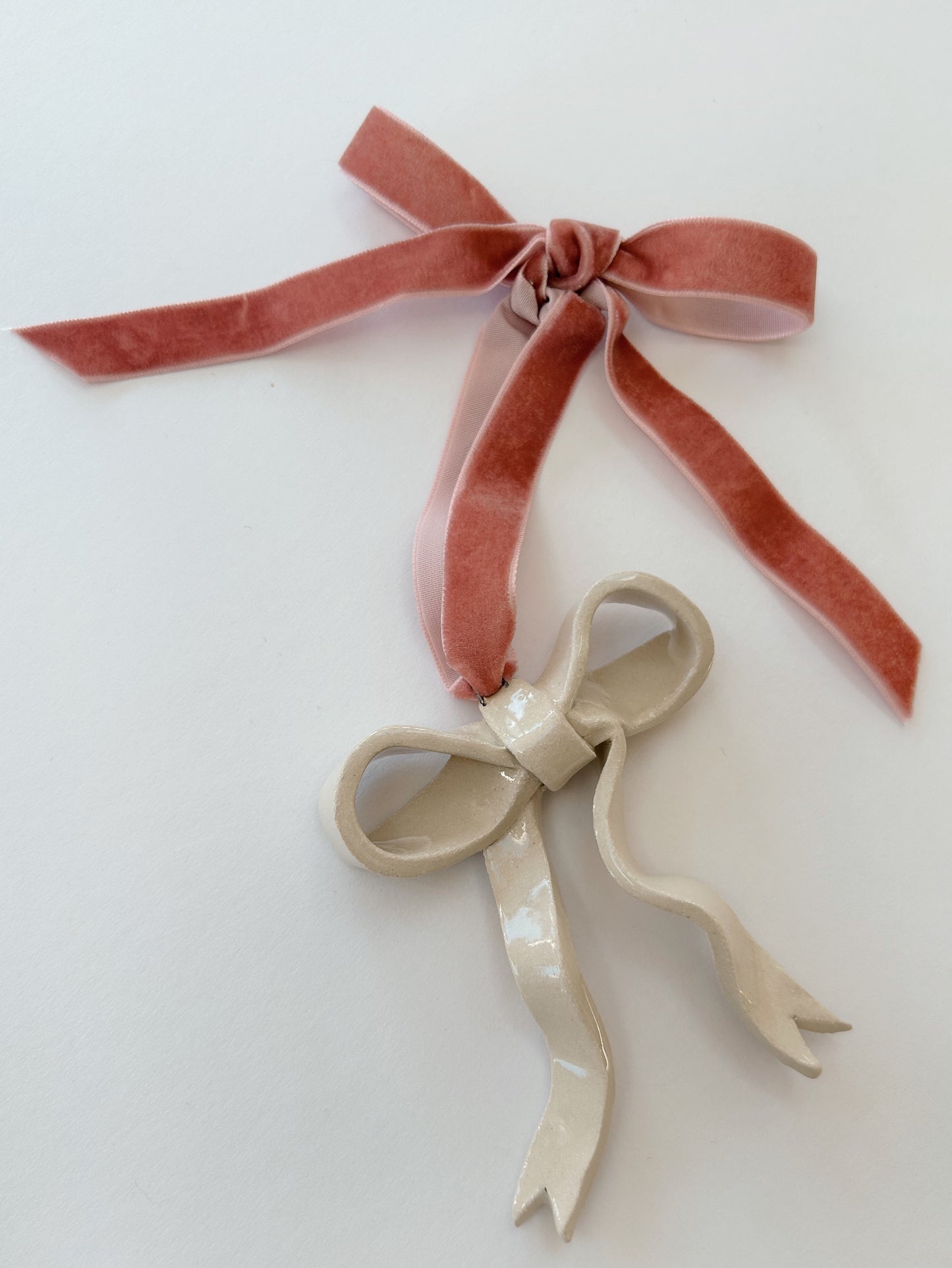 Hanging Ceramic Bow
