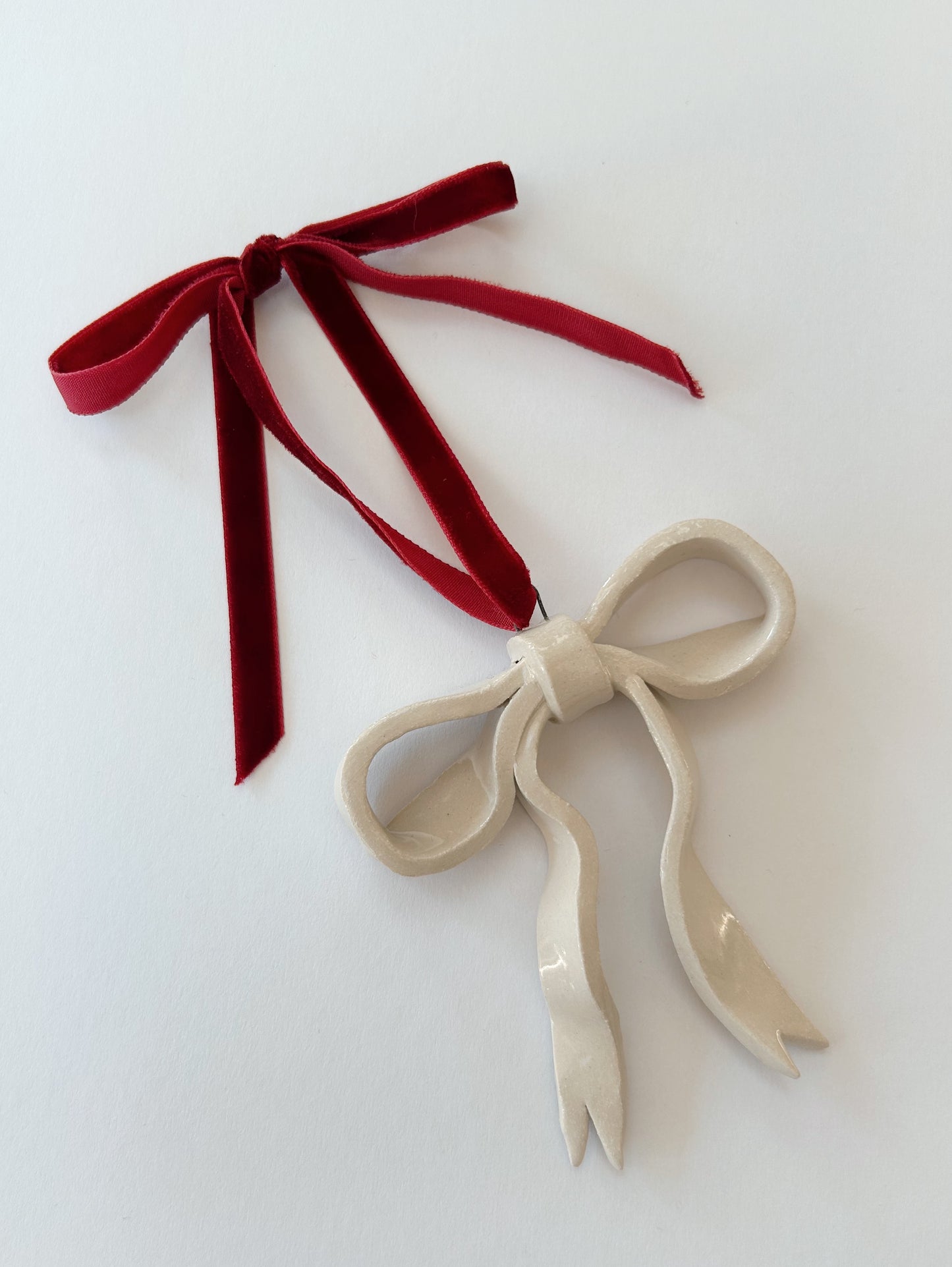 Hanging Ceramic Bow