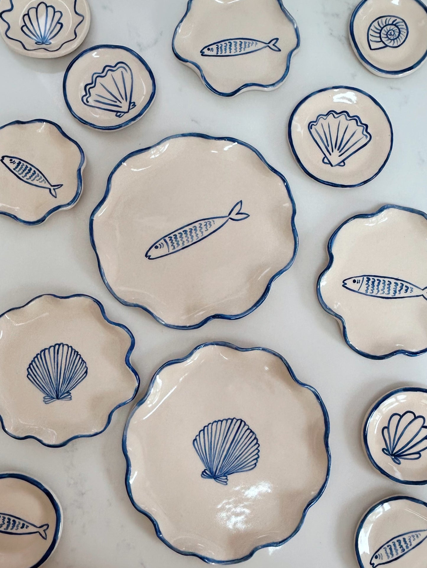 Sardine Stoneware Plate