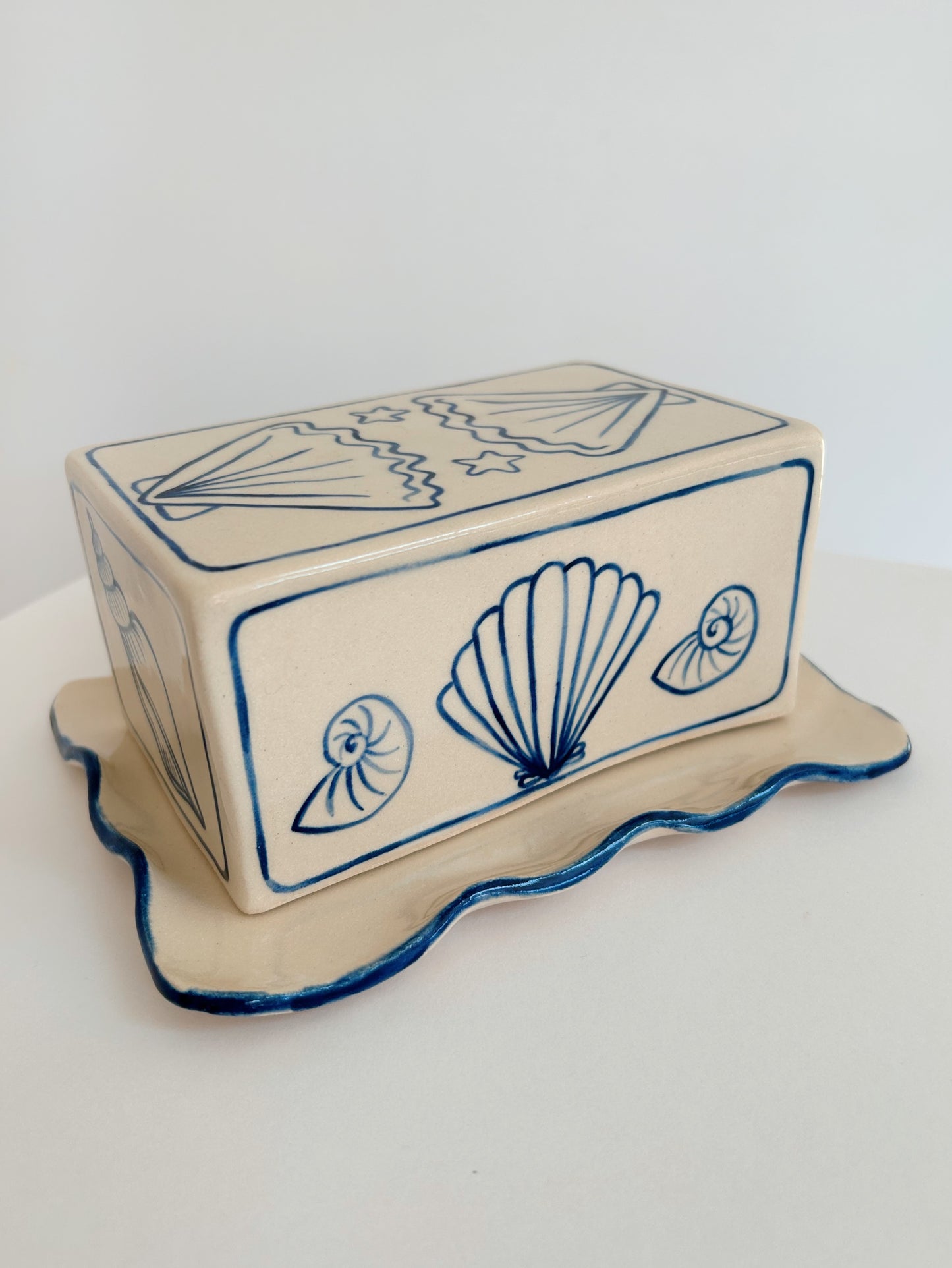 PRE-ORDER Seashell Butter Dish