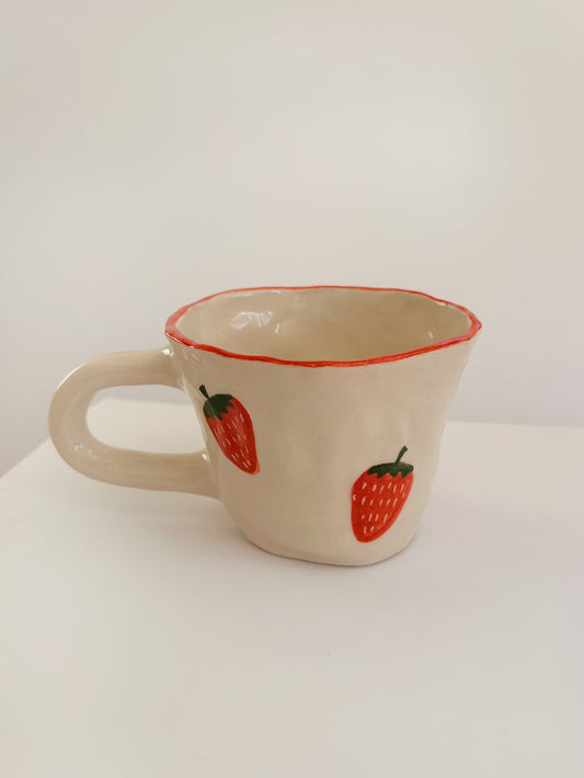 Strawberry Handmade Stoneware Mug