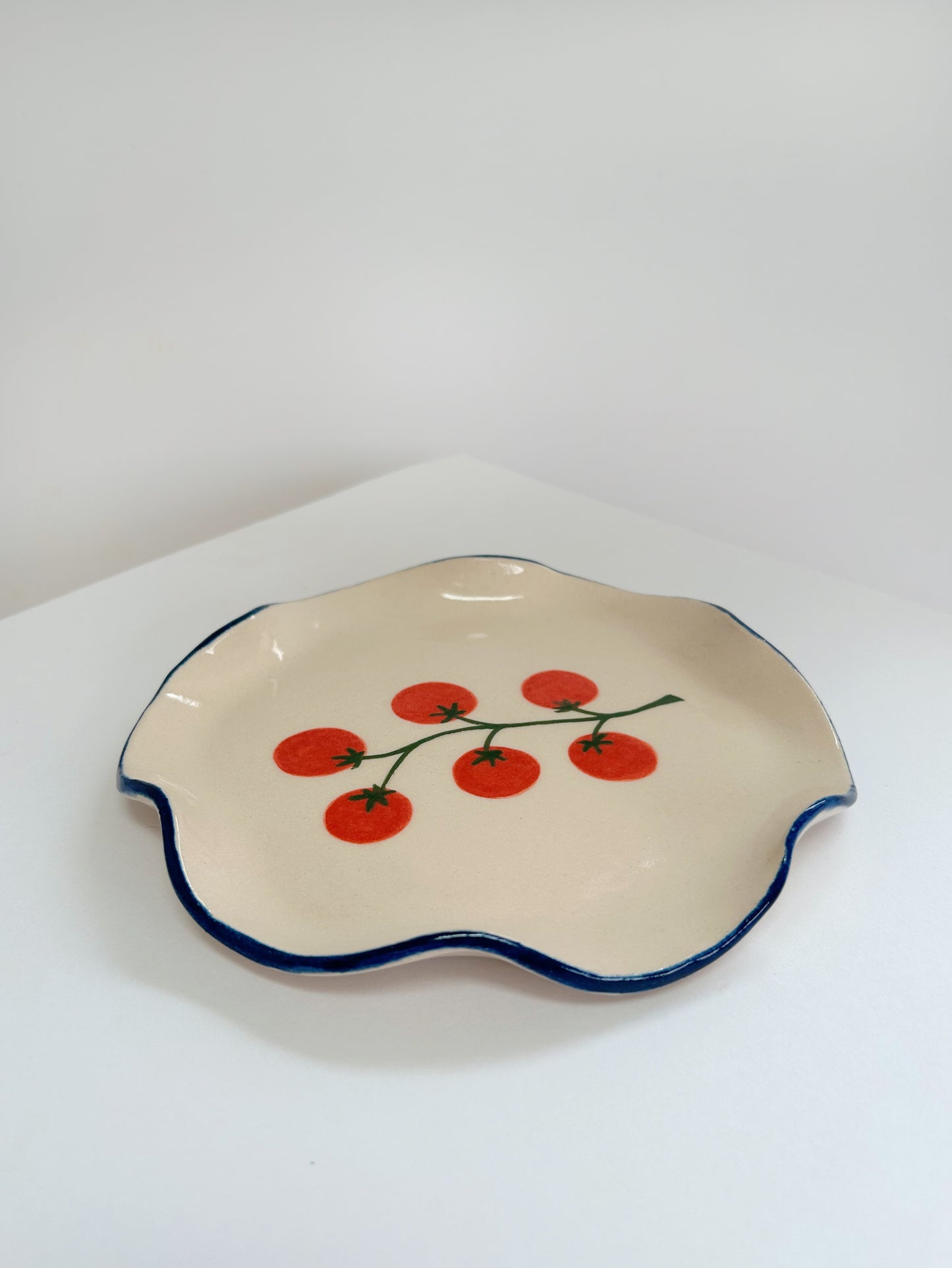 Tomato Handmade Stoneware Plate