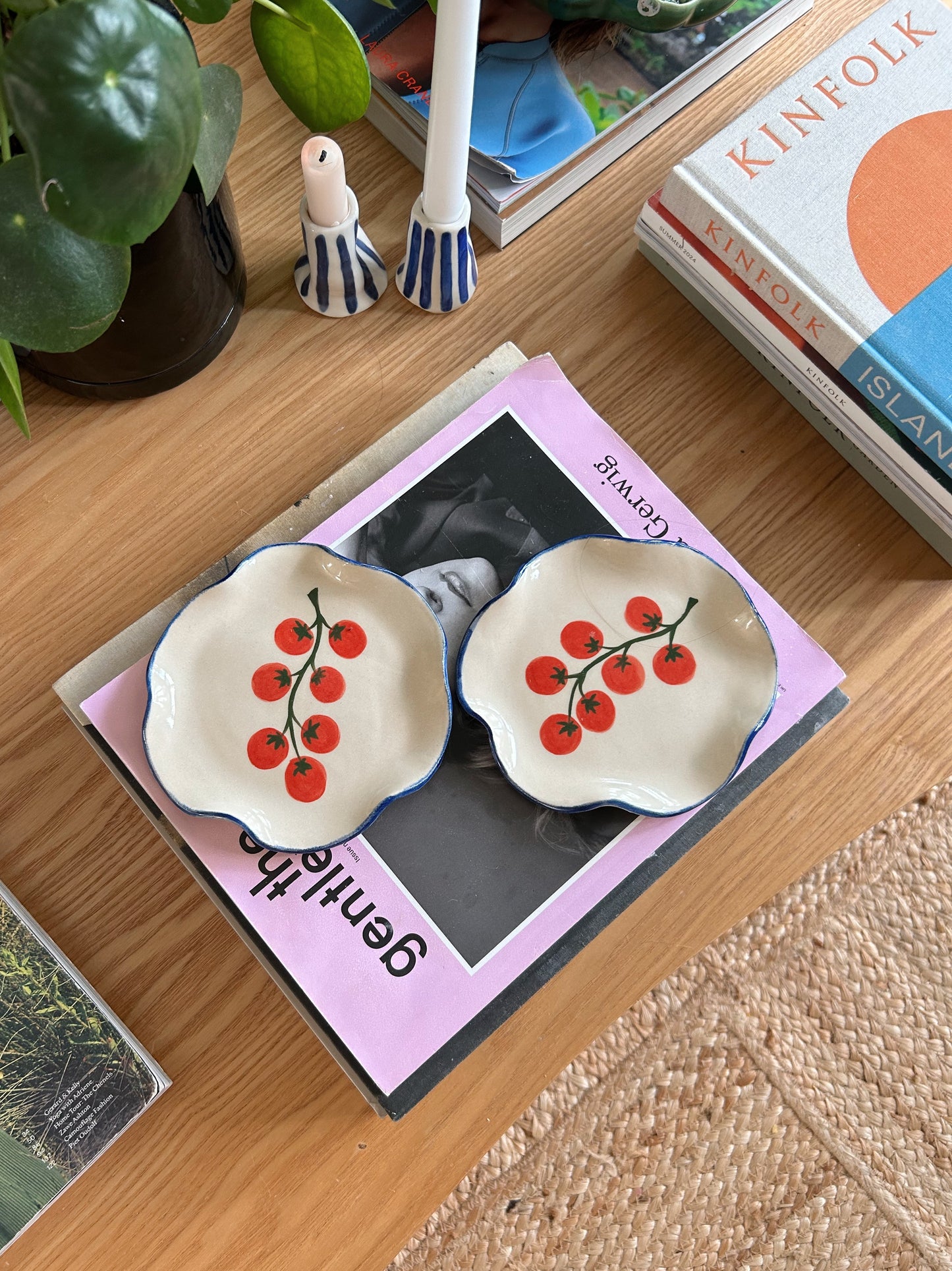 Tomato Handmade Stoneware Plate