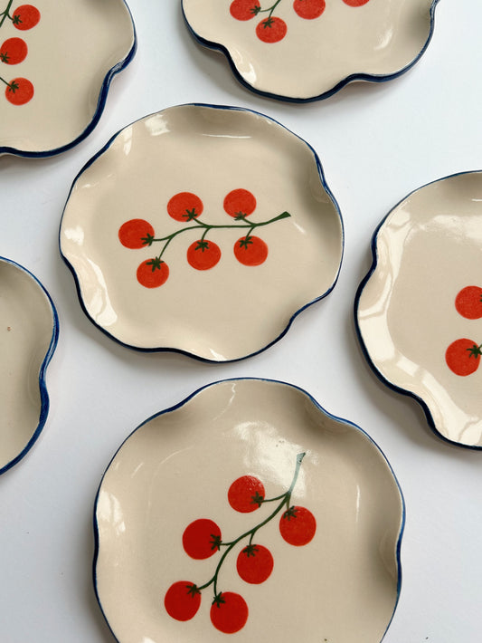 Tomato Handmade Stoneware Plate