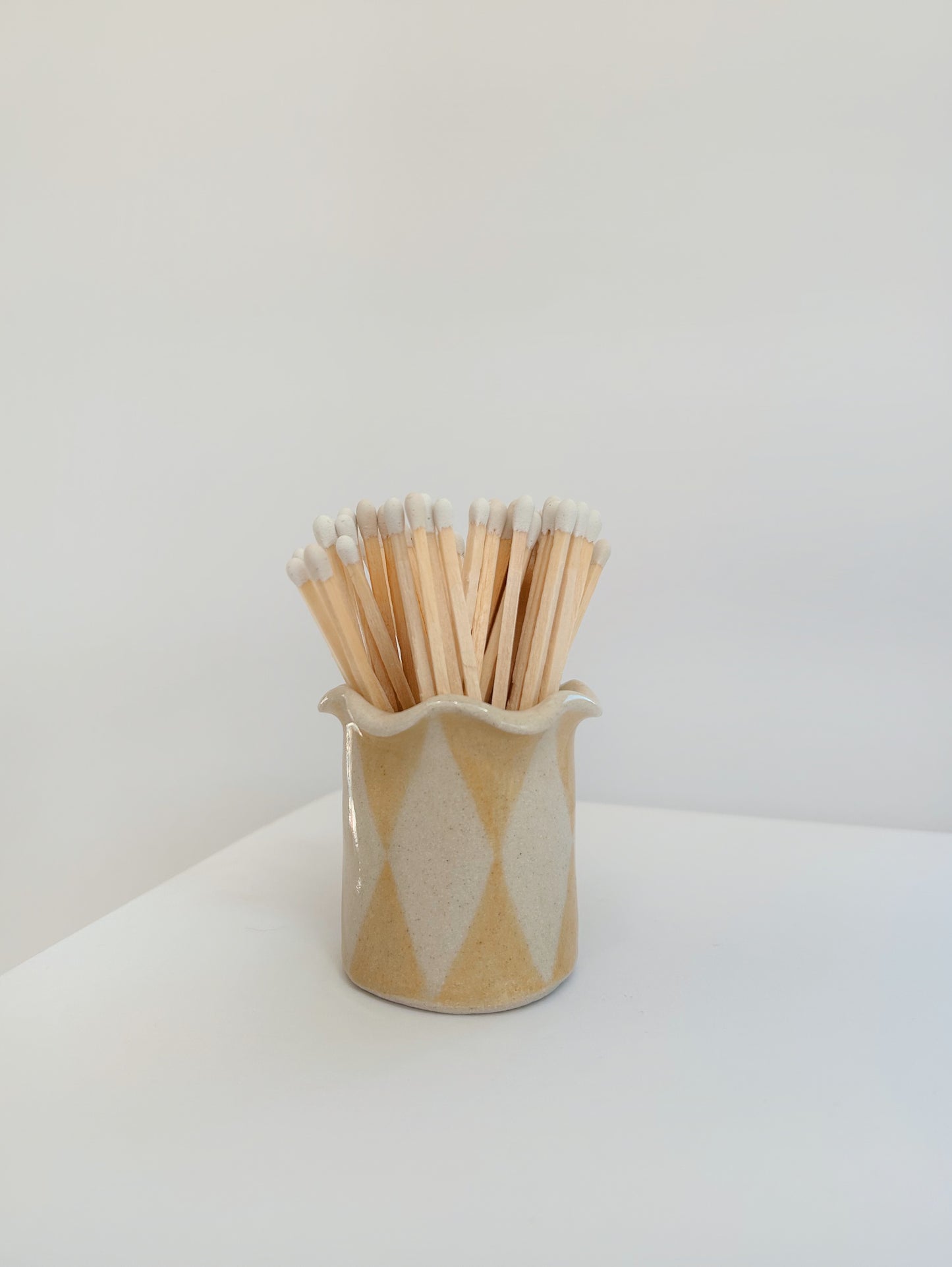 Ceramic Handmade Wavy Matchstick Holder